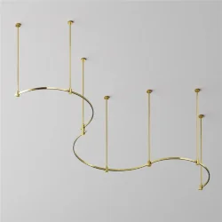 Шинопровод полукруг 650 мм Flarity латунь (Латунь) TRX154-SR-D650-BS