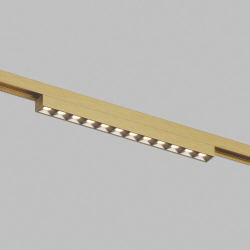 DK5971-SB Светильник трековый SHINE GRILL ZigBee, 48В, 10Вт, 2700-6000K, IP20, сатин. латунь, алюминий.