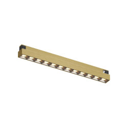 Светильник трековый SHINE GRILL ZigBee, 48В, 10Вт, 2700-6000K, IP20, сатин. латунь, алюминий, Denkirs DK5971-SB