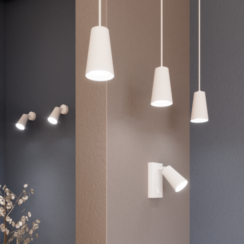 Светильник WOLTA WSL-GU10/S11W под лампу GU10 Белый CONO - фото 3.