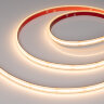 Светодиодная лента герметичная COB-PS-X420-12mm 24V Warm2700 (4.8 W/m, IP67, 15m) (Arlight, 5 лет) 049056 - фото