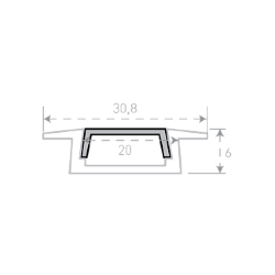 'Профиль алюминиевый SWG, RC-3006 900083