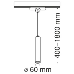 Трековый светильник Фокус Мини / Focus MINI TR008-1-GU10-B (Черный) TR008-1-GU10-B