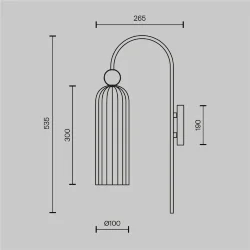 Настенный светильник (бра) Antic E14х1 40Вт (Золото)