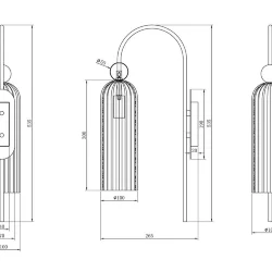 Настенный светильник (бра) Antic E14х1 40Вт (Золото)