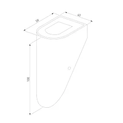 Уличная светодиодная подсветка для лестниц и дорожек 35168/D белый (063975)