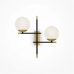 Настенный светильник (бра) Nostalgia E14х2 40Вт (Черный и Золото)