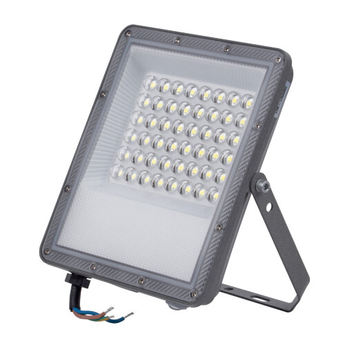 ULF-F51D-50W-6500K IP65 200-240V GREY Прожектор светодиодный, Дневной свет 6500K, Угол 90 градусов, Корпус серый, TM Uniel - фото 1