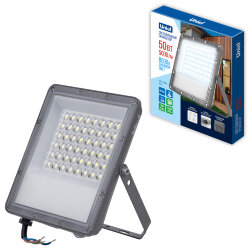 ULF-F51D-50W-6500K IP65 200-240V GREY Прожектор светодиодный, Дневной свет 6500K, Угол 90 градусов, Корпус серый, TM Uniel