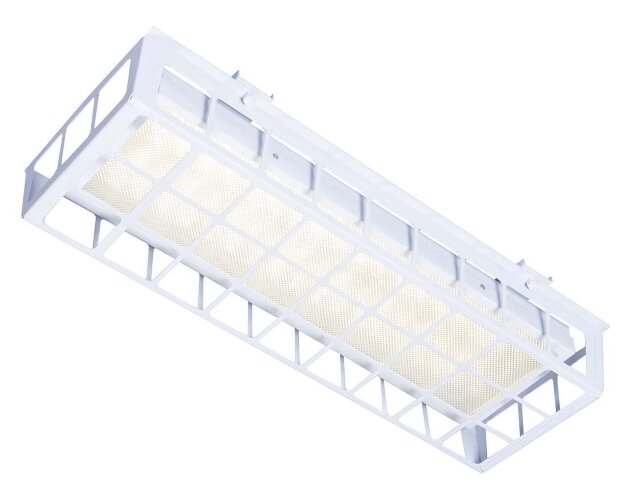 Накладной светодиодный светильник для спортзалов с защитной решеткой 20 Вт IP65 650х250х95 мм 4000К Призма - фото 3