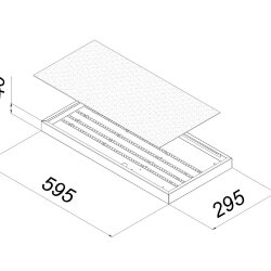 Универсальный офисный светодиодный светильник 40 Вт IP20 595x295x40 мм 3000K Опал