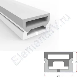 Cиликоновая оболочка T2014 S9 (20*14mm, pcb 12mm)