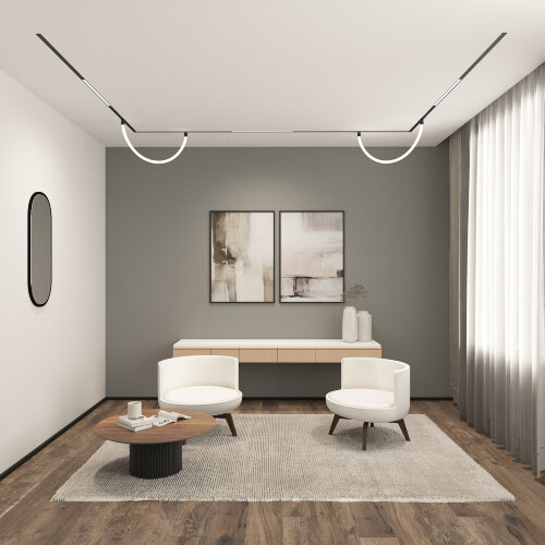 DK8005-BK Линейный светильник SMART LINEAR 27W DIM 3000K-6000K черный. Фото 5