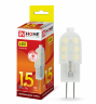Лампа светодиодная LED-JC-VC 1.5Вт 12В G4 3000К 95Лм IN HOME - Фото