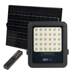 Прожектор светодиодный PFL SOLAR 02 100 6500К GR IP65 ДО с солнечн. панелью и пультом Pro+ JazzWay 5058477