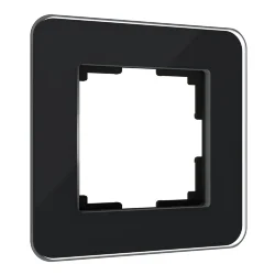Рамка из стекла на 1 пост Elite черный W0012448