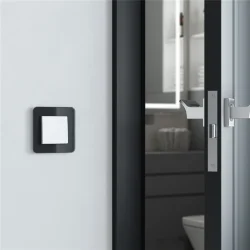 Рамка из стекла на 1 пост Elite черный W0012448