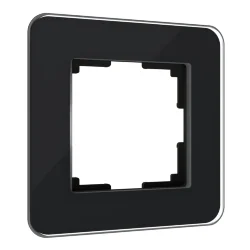 Рамка из стекла на 1 пост Elite черный W0012448