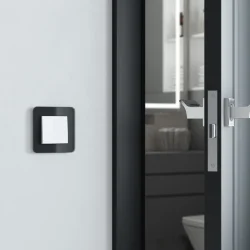 Рамка из стекла на 1 пост Elite черный W0012448