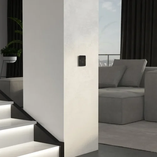 Рамка из стекла на 1 пост Elite черный W0012448 - фото 4