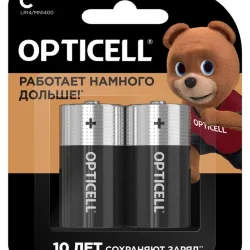 Элемент питания алкалиновый C/LR14 1.5В (блист. 2шт) Basic Opticell 5051004