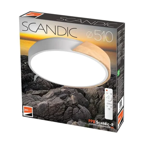 Светильник светодиодный декоративный PPB Scandic-R DIM 90Вт 3000-6500К IP20 настенно-потолочный бытовой диммир. WH/W JazzWay 5036994 - фото 7
