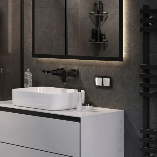 Рамка из акрила на 2 поста Acrylic черный W0022708 - фото 4