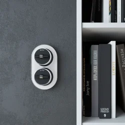 Переключатель/выключатель одноклавишный Vintage черный матовый/хром W5812051