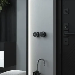 Переключатель/выключатель одноклавишный Vintage черный матовый/хром W5812051