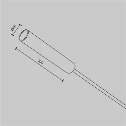 Заглушка с питанием для системы Axity (Латунь)
