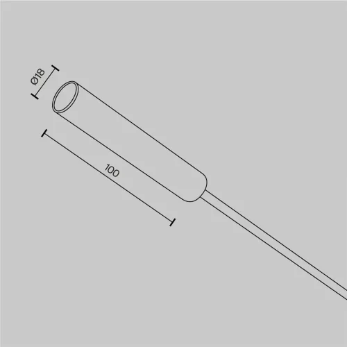 Заглушка с питанием для системы Axity (Латунь) - фото 3