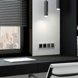 Рамка из поликарбоната на 4 поста Snabb Basic белый W0042001