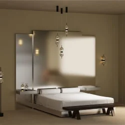 Подвесной светильник Double Moon 3000К 8Вт (Черный)