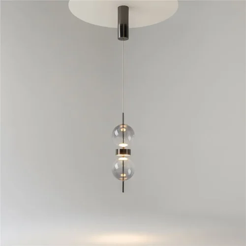 Подвесной светильник Double Moon 3000К 8Вт (Черный) - фото 6