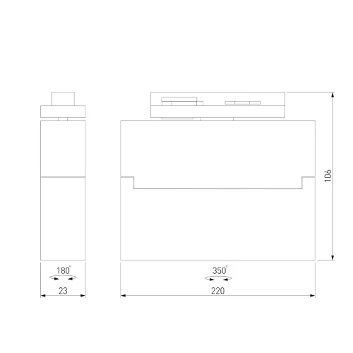 Трековый светильник для однофазного шинопровода Arda белый 20 Вт 4200 K 85016/01 - фото 4