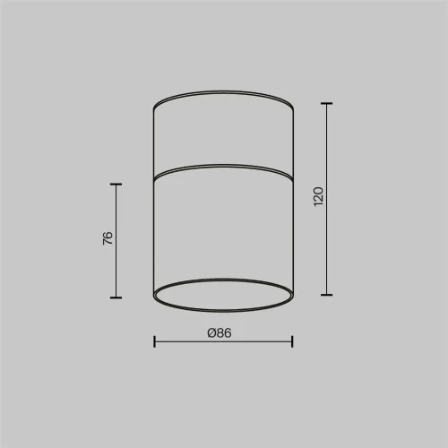 Потолочный светильник Glory GX53 12Вт (Черный) - фото 7
