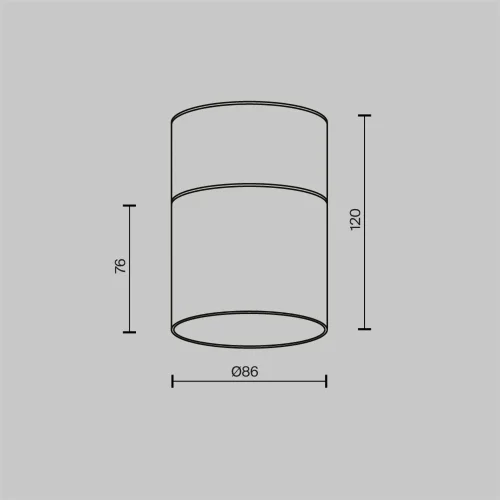 Потолочный светильник Glory GX53 12Вт (Черный) - фото 7