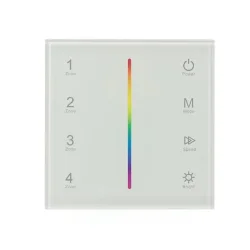 Сенсорная панель T13-1 White IC75 (220V, RGB, 4 zone, DMX512, RF 2.4GHz)