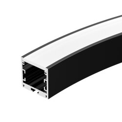 Профиль SL-ARC-3535-D800-А90 BLACK (630мм, дуга 1 из 4) (Arlight, Алюминий) 027638