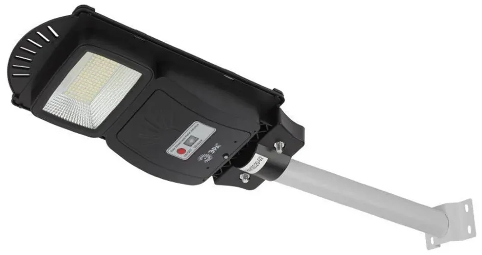 Светильник 20Вт 5000К IP65 400лм консольный на солнечной батарее SMD с кронштейном с датчиком движения ПДУ Эра Б0046798 - фото