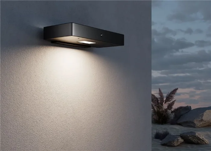 Настенный светильник (бра) Pir 3000K 2Вт IP 54 (Графит) - фото 6