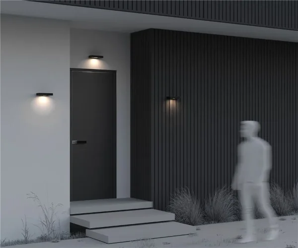 Настенный светильник (бра) Pir 3000K 2Вт IP 54 (Графит) - фото 11