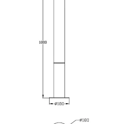 Ландшафтный светильник Гинза / Ginza 3000К 30Вт IP 54 (Черный) O041FL-L30B3K