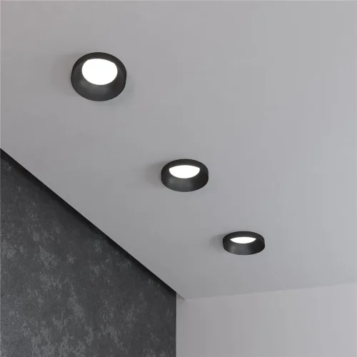 Встраиваемый точечный светильник 111 MR16 черный - фото 3