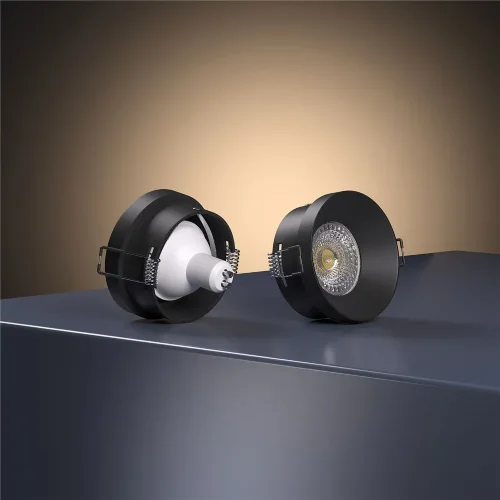 Встраиваемый точечный светильник 111 MR16 черный - фото 4