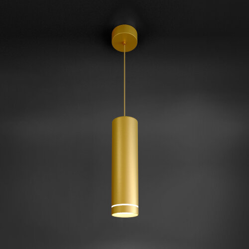 Подвесной светодиодный светильник 12W 4200K золото матовый - Фото 6