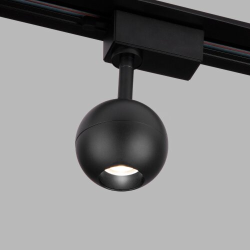 Трековый светодиодный светильник для однофазного шинопровода Ball Черный 8W 4200K - Фото 3