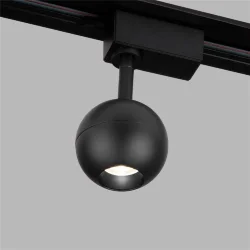Трековый светодиодный светильник для однофазного шинопровода Ball Черный 8W 4200K LTB76 (053741)