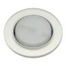 DLS-L158 GX53 CHROME-MATT CLEAR Светильник декоративный встраиваемый, серия Luciole, Без лампы, цоколь GX53, Доп, светодиодная подсветка 4Вт, Металл-стекло, Хром-матовый+прозрачный - фото 1