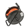 YX10-004 -UCK-4N-2x1.00-20M-S ORANGE-BLACK Удлинитель силовой на пластиковой катушке, б-з, 4 гнезда, 20м ПВС 2х1, 10A, Оранжевый-черный, TМ Uniel - фото 4